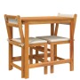 Juego de balcón con cojines 3 piezas madera maciza de acacia de vidaXL, Conjuntos de jardín - Ref: Foro24-365855, Precio: 159...