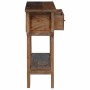 Mesa consola de madera reciclada mixta 80x35x80 cm en Mesas auxiliares | Comprar online en Foru.es