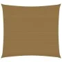 Toldo de vela HDPE gris taupe 160 g/m² 3,6x3,6 m de vidaXL, Sombrillas - Ref: Foro24-311385, Precio: 36,05 €, Descuento: %