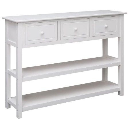 Aparador madera maciza de Paulownia blanco 108x30x76 cm de vidaXL, Aparadores - Ref: Foro24-338547, Precio: 184,27 €, Descuen...
