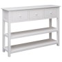 Aparador madera maciza de Paulownia blanco 108x30x76 cm de vidaXL, Aparadores - Ref: Foro24-338547, Precio: 184,27 €, Descuen...
