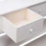 Aparador madera maciza de Paulownia blanco 108x30x76 cm de vidaXL, Aparadores - Ref: Foro24-338547, Precio: 184,27 €, Descuen...
