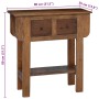 Mesa consola de madera reciclada mixta 80x35x80 cm en Mesas auxiliares | Comprar online en Foru.es