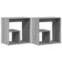 Beistelltisch 2 Stk. Sonoma graues Holzwerkstoff 50x30x50 cm von vidaXL, Seitentische - Ref: Foro24-840566, Preis: 53,24 €, R...