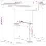 Beistelltisch 2 Stk. Sonoma graues Holzwerkstoff 50x30x50 cm von vidaXL, Seitentische - Ref: Foro24-840566, Preis: 53,24 €, R...