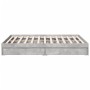 Cama con cajones madera ingeniería gris hormigón 150x200 cm de vidaXL, Camas y somieres - Ref: Foro24-3280653, Precio: 170,82...