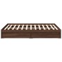 Cama con cajones madera de ingeniería marrón roble 140x190 cm de vidaXL, Camas y somieres - Ref: Foro24-3280691, Precio: 186,...