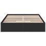 Cama con cajones madera de ingeniería negro 135x190 cm de vidaXL, Camas y somieres - Ref: Foro24-3280693, Precio: 173,97 €, D...