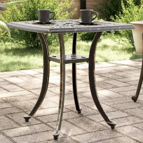 Gartentisch aus bronzefarbenem Aluminiumguss, 53 x 53 x 53 cm von vidaXL, Gartentische - Ref: Foro24-4002815, Preis: 67,45 €,...