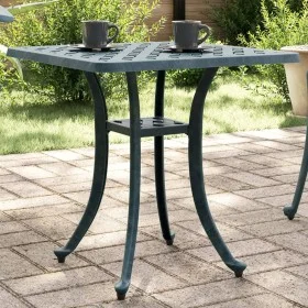 Green cast aluminum garden table 53x53x53 cm by vidaXL, Garden tables - Ref: Foro24-4002822, Price: 71,45 €, Discount: %