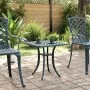 Mesa de jardín aluminio fundido verde 53x53x53 cm de vidaXL, Mesas de jardín - Ref: Foro24-4002822, Precio: 71,45 €, Descuent...