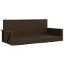 Banco columpio de ratán sintético marrón 119x56x48 cm de vidaXL, Bancos de jardín - Ref: Foro24-365626, Precio: 116,68 €, Des...