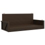 Banco columpio de ratán sintético marrón 119x56x48 cm de vidaXL, Bancos de jardín - Ref: Foro24-365626, Precio: 119,27 €, Des...