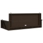 Banco columpio de ratán sintético marrón 119x56x48 cm de vidaXL, Bancos de jardín - Ref: Foro24-365626, Precio: 119,27 €, Des...