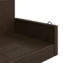 Banco columpio de ratán sintético marrón 119x56x48 cm de vidaXL, Bancos de jardín - Ref: Foro24-365626, Precio: 116,68 €, Des...