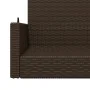 Banco columpio de ratán sintético marrón 119x56x48 cm de vidaXL, Bancos de jardín - Ref: Foro24-365626, Precio: 116,68 €, Des...