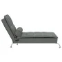 Sofá diván de masaje con cojín de tela gris oscuro de vidaXL, Divanes - Ref: Foro24-379444, Precio: 154,01 €, Descuento: %