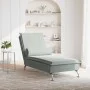 Sofá diván de masaje con cojín de terciopelo gris claro de vidaXL, Divanes - Ref: Foro24-379450, Precio: 105,09 €, Descuento: %