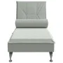 Sofá diván de masaje con cojín de terciopelo gris claro de vidaXL, Divanes - Ref: Foro24-379450, Precio: 105,09 €, Descuento: %