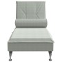 Sofá diván de masaje con cojín de terciopelo gris claro de vidaXL, Divanes - Ref: Foro24-379450, Precio: 99,67 €, Descuento: %