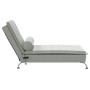 Sofá diván de masaje con cojín de terciopelo gris claro de vidaXL, Divanes - Ref: Foro24-379450, Precio: 99,67 €, Descuento: %