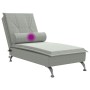 Sofá diván de masaje con cojín de terciopelo gris claro de vidaXL, Divanes - Ref: Foro24-379450, Precio: 99,67 €, Descuento: %