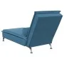 Sofá diván de masaje con cojín de terciopelo azul de vidaXL, Divanes - Ref: Foro24-379467, Precio: 160,19 €, Descuento: %