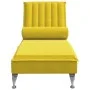 Sofá diván de masaje con cojín de terciopelo amarillo de vidaXL, Divanes - Ref: Foro24-379465, Precio: 131,03 €, Descuento: %