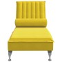 Sofá diván de masaje con cojín de terciopelo amarillo de vidaXL, Divanes - Ref: Foro24-379465, Precio: 119,72 €, Descuento: %