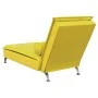 Sofá diván de masaje con cojín de terciopelo amarillo de vidaXL, Divanes - Ref: Foro24-379465, Precio: 131,03 €, Descuento: %