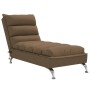 Sofá diván de masaje con cojines de tela marrón de vidaXL, Divanes - Ref: Foro24-379478, Precio: 196,25 €, Descuento: %
