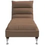 Sofá diván de masaje con cojines de tela marrón de vidaXL, Divanes - Ref: Foro24-379478, Precio: 192,56 €, Descuento: %
