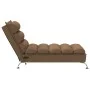 Sofá diván de masaje con cojines de tela marrón de vidaXL, Divanes - Ref: Foro24-379478, Precio: 192,56 €, Descuento: %