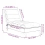 Massage-Diwansofa mit braunen Stoffkissen von vidaXL, Tagesbetten - Ref: Foro24-379478, Preis: 192,56 €, Rabatt: %