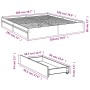 Cama con cajones madera ingeniería gris hormigón 180x200 cm de vidaXL, Camas y somieres - Ref: Foro24-3280639, Precio: 165,42...
