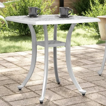 Mesa de jardín aluminio fundido blanco 53x53x53 cm de vidaXL, Mesas de jardín - Ref: Foro24-4002817, Precio: 67,57 €, Descuen...