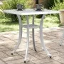 Mesa de jardín aluminio fundido blanco 53x53x53 cm de vidaXL, Mesas de jardín - Ref: Foro24-4002817, Precio: 67,57 €, Descuen...