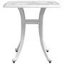 Mesa de jardín aluminio fundido blanco 53x53x53 cm de vidaXL, Mesas de jardín - Ref: Foro24-4002817, Precio: 67,57 €, Descuen...