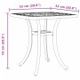 Mesa de jardín aluminio fundido blanco 53x53x53 cm de vidaXL, Mesas de jardín - Ref: Foro24-4002817, Precio: 79,44 €, Descuen...