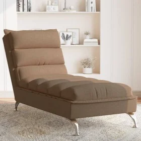 Sofá diván con cojines tela marrón de vidaXL, Divanes - Ref: Foro24-379471, Precio: 165,21 €, Descuento: %