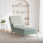 Sofá diván de masaje con cojín de terciopelo gris claro de vidaXL, Divanes - Ref: Foro24-379459, Precio: 107,45 €, Descuento: %