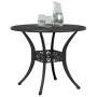 Mesa de jardín aluminio fundido negro Ø90x75 cm de vidaXL, Mesas de jardín - Ref: Foro24-4002808, Precio: 216,41 €, Descuento: %