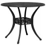 Mesa de jardín aluminio fundido negro Ø90x75 cm de vidaXL, Mesas de jardín - Ref: Foro24-4002808, Precio: 216,41 €, Descuento: %