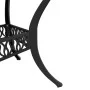 Mesa de jardín aluminio fundido negro Ø90x75 cm de vidaXL, Mesas de jardín - Ref: Foro24-4002808, Precio: 216,41 €, Descuento: %