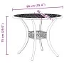 Mesa de jardín aluminio fundido negro Ø90x75 cm de vidaXL, Mesas de jardín - Ref: Foro24-4002808, Precio: 216,41 €, Descuento: %