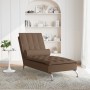 Sofá diván de masaje con cojín de tela marrón de vidaXL, Divanes - Ref: Foro24-379446, Precio: 150,46 €, Descuento: %