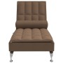 Sofá diván de masaje con cojín de tela marrón de vidaXL, Divanes - Ref: Foro24-379446, Precio: 150,46 €, Descuento: %