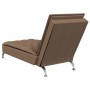 Sofá diván de masaje con cojín de tela marrón de vidaXL, Divanes - Ref: Foro24-379446, Precio: 150,46 €, Descuento: %