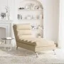 Sofá diván con cojines tela crema de vidaXL, Divanes - Ref: Foro24-379473, Precio: 174,68 €, Descuento: %
