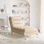 Sofá diván con cojines tela crema de vidaXL, Divanes - Ref: Foro24-379473, Precio: 178,03 €, Descuento: %